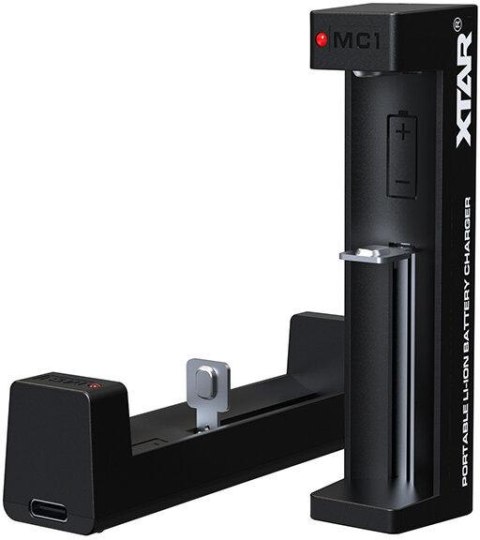 XTAR Ładowarka do akumulatorów cylindrycznych Li-ion Xtar MC1 USB-C