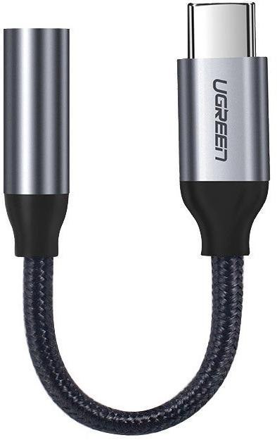 UGREEN Ugreen przejściówka do słuchawek z 3,5 mm mini jack na USB Typ C 10 cm szary
