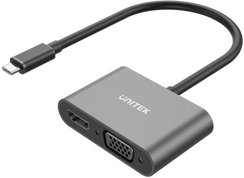 UNITEK Unitek Adapter USB-C na HDMI 4K i VGA FullHD