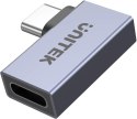 UNITEK Unitek Adapter USB-C na USB-C kątowy płaski