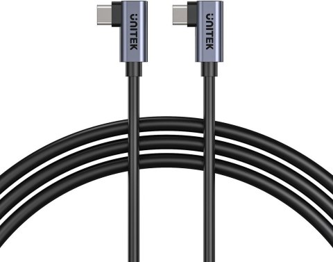 UNITEK Unitek kabel USB-C do USB-C PD 100W podwójny 90 stopni, 1m