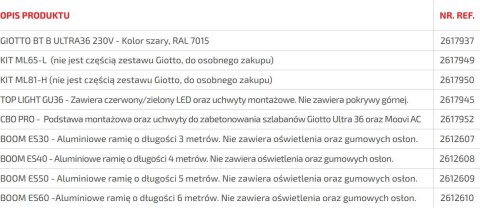 BFT Szlaban BFT GIOTTO BT B ULTRA36 z ramieniem 6m