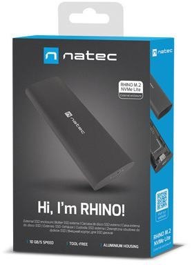NATEC Obudowa na dysk SSD Natec Rhino M.2 NVME Lite USB-C 3.1 Gen.2 aluminium