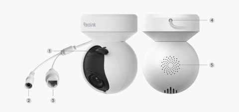 REOLINK Kamera IP Reolink E Series E540 PTZ 5MP Wi-Fi LED biała