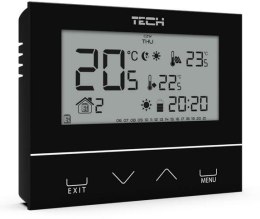 TECH STEROWNIKI Przewodowy dwustanowy regulator pokojowy czarny ST-292v3 Tech sterowniki