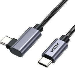 UNITEK Unitek Kabel USB-C kątowy 90° PD100W 0,5m