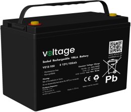 VOLTAGE Akumulator AGM Voltage 12V 100Ah VE12-100 (Żywotność 6-9 lat)