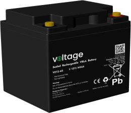 VOLTAGE Akumulator AGM Voltage 12V 40Ah VE12-40 (Żywotność 6-9 lat)