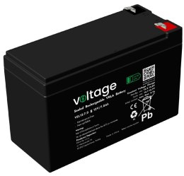 VOLTAGE Akumulator AGM Voltage Long Life 12V 7Ah VEL12-7.0 (Żywotność 15 lat)