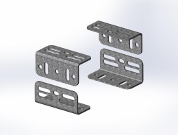 SAFE Uniwersalna podstawa pod napędy przesuwne/zestaw 4 kątowników ASM150