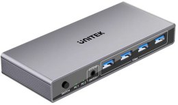 UNITEK Unitek Przełącznik KVM 8K@60Hz USB 3.0 5Gbps DP