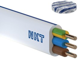 NKT SPÓŁKA AKCYJNA Przewód NKT instal PLUS YDYp 3x1,5 żo biały 450/750V 100m