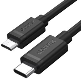 UNITEK Unitek Y-C473BK przewód USB Typ-C do microUSB 1M