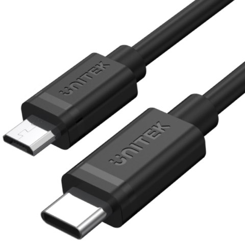 UNITEK Unitek Y-C473BK przewód USB Typ-C do microUSB 1M