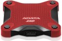 ADATA Dysk Zewnętrzny SSD Adata SD620 2TB czerwony
