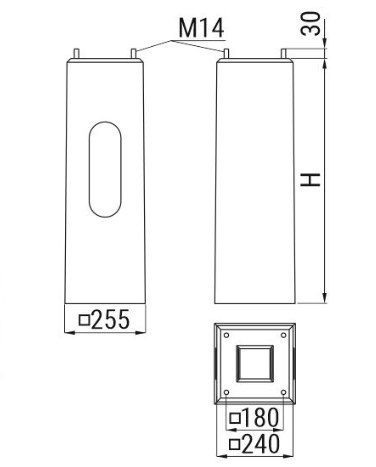 ATS Fundament prefabrykowany ATS FP3 pod słup ATS