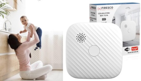 FIRESCO Zestaw czujników FIRESCO czujnik czadu + dymu z WiFi