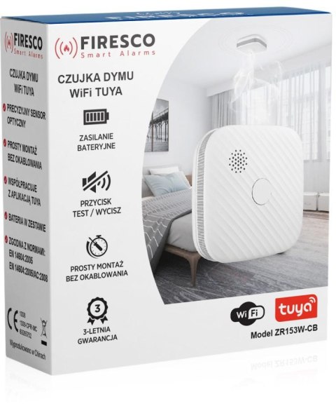 FIRESCO Zestaw czujników FIRESCO czujnik czadu + dymu z WiFi