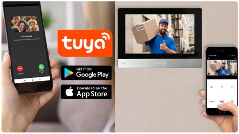 ORNO Wideoodomofon 2 żyłowy ORNO OR-VID-MA-1080/B