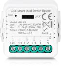 GISE GISE Smart Podwójny moduł przekaźnikowy Zigbee | Tuya | GDS-ZB