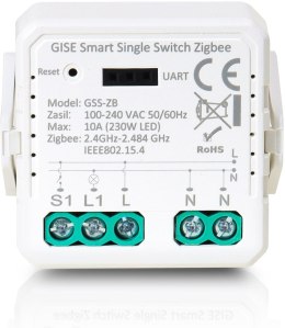 GISE GISE Smart Pojedynczy moduł przekaźnikowy Zigbee | Tuya | GSS-ZB