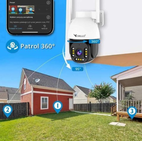 ORLLO Kamera IP Orllo zewnętrzna obrotowa zoom x10 ORLLO Z9 ULTRA