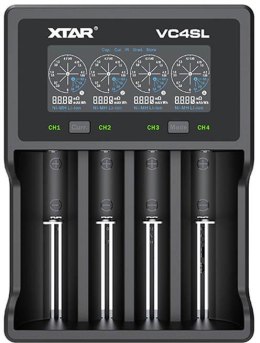 XTAR Ładowarka do akumulatorów cylindrycznych Li-ion / Ni-MH AA / AAA / 18650 Xtar VC4SL