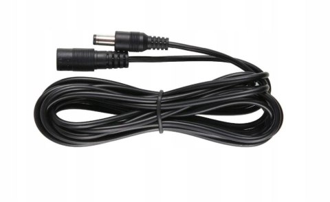 ESPE Przedłużacz DC 5.0m dwużyłowy 2x0.5mm2 w oplocie wtyk/gniazdo 2.1x5.5 mm
