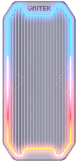 UNITEK S1210B Unitek Obudowa dysku M.2 SSD NVMe/SATA 10Gbps RGB