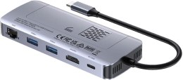 UNITEK Unitek D1120A01 Aktywny Hub USB-C 10 Gbps, Obudowa na dysk M.2, HDMI