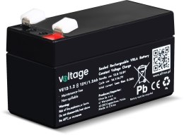 VOLTAGE Akumulator AGM Voltage 12V 1,2Ah VE12-1.2 (Żywotność 6-9 lat)