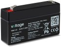 VOLTAGE Akumulator AGM Voltage 6V 1,2Ah VE6-1.2 (Żywotność 6-9 lat)