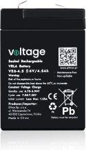 VOLTAGE Akumulator AGM Voltage 6V 4,5Ah VE6-4.5 (Żywotność 6-9 lat)