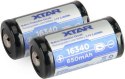XTAR Akumulatorek 16340 / R-CR123 3,7V Xtar 650mAh (1 szt.) z zabezpieczeniem