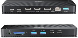 UNITEK Stacja dokująca Unitek D1104A01 13w1 MST HDMI DP 8K PD 100W