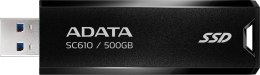 ADATA Dysk zewnętrzny SSD Adata SC610 500GB USB3.2A czarny