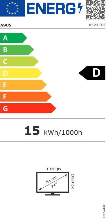 ASUS Monitor 24" ASUS VZ24EHF Gaming IPS FullD 100Hz 1ms HDMI