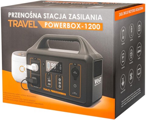 VOLT POLSKA Przenośna stacja zasilania Volt Polska TRAVEL POWERBOX OPTI 1200