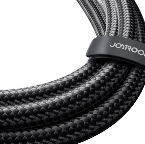 JOYROOM Kabel 2w1 USB-C / 2x USB-C Joyroom Speedy SA21-1T2 150cm 100W w oplocie czarny