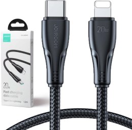 JOYROOM Kabel USB-C / Lightning Joyroom S-CL020A11 120cm 20W w oplocie czarny