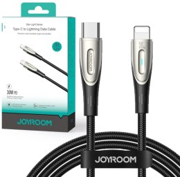 JOYROOM Kabel USB-C / Lightning Joyroom Star-Light Series SA27-CL3 120cm 30W w oplocie czarny