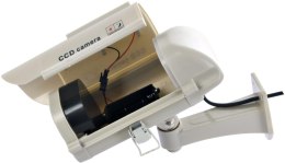 OEM Atrapa kamery tubowej solarna biała AT-2SB-W