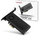AXAGON Adapter Axagon PCEM2-DC PCI-E x4 na M.2 NVMe z chłodzeniem