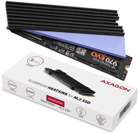 AXAGON Radiator do dysków Axagon CLR-M2L3 M.2 SSD 3mm