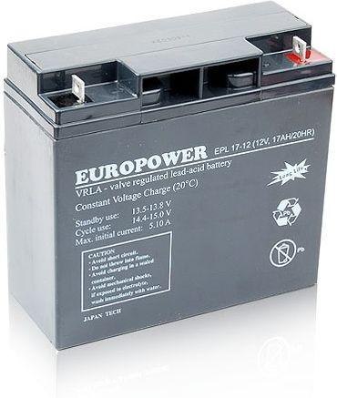 EUROPOWER Akumulator AGM EUROPOWER serii EPL 12V 17Ah (Żywotność 15 lat)
