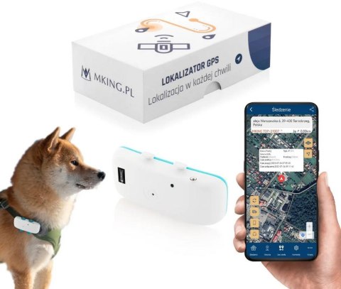 MKING Lokalizator GPS Mking MK032 Dla Psa Kota Aplikacja