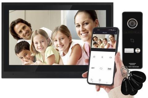 REVIZOOM Wideodomofon REVIZOOM RM-T402HD BLACK/RC-411HD-C