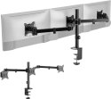 SPACETRONIK Uchwyt biurkowy przegubowy na 3 monitory Spacetronik SPA-130