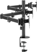 SPACETRONIK Uchwyt biurkowy przegubowy na 3 monitory Spacetronik SPA-130