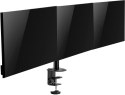 SPACETRONIK Uchwyt biurkowy przegubowy na 3 monitory Spacetronik SPA-130